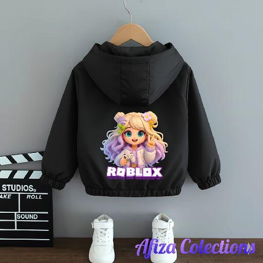 Jaket Anak Perempuan Bergambar Roblox Cantik Terbaru Bahan Premium Berkualitas Fashion