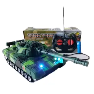 MAINAN RC TANK FORCE MILITARY MAINAN ANAK REMOTE CONTROL TANK BATTLE WAR TANK BATRAI CAS Toys