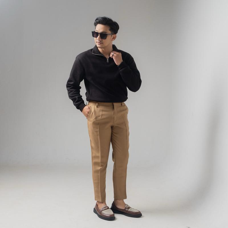 ALIZZAE | Celana Ankle Pants | Celana Premium | Celana Casual | Celana Santai | Celana Hangout panjang 90cm Max tb 172cm 2