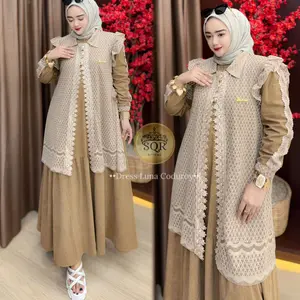 Uni Ara - Dress ( LUNA DRESS 2 IN 1 ) Dress Premium || Baju Wanita Kekinian