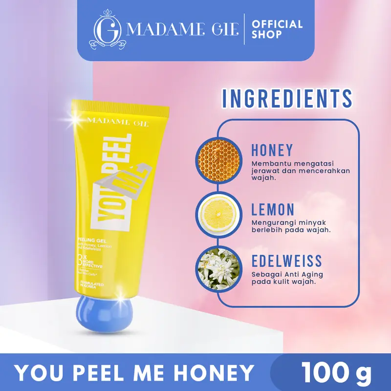 【BUNDLE 3 PCS】Madame Gie Madame You Peel Me - Peeling Gel Extract Lemon Mencerahkan 7
