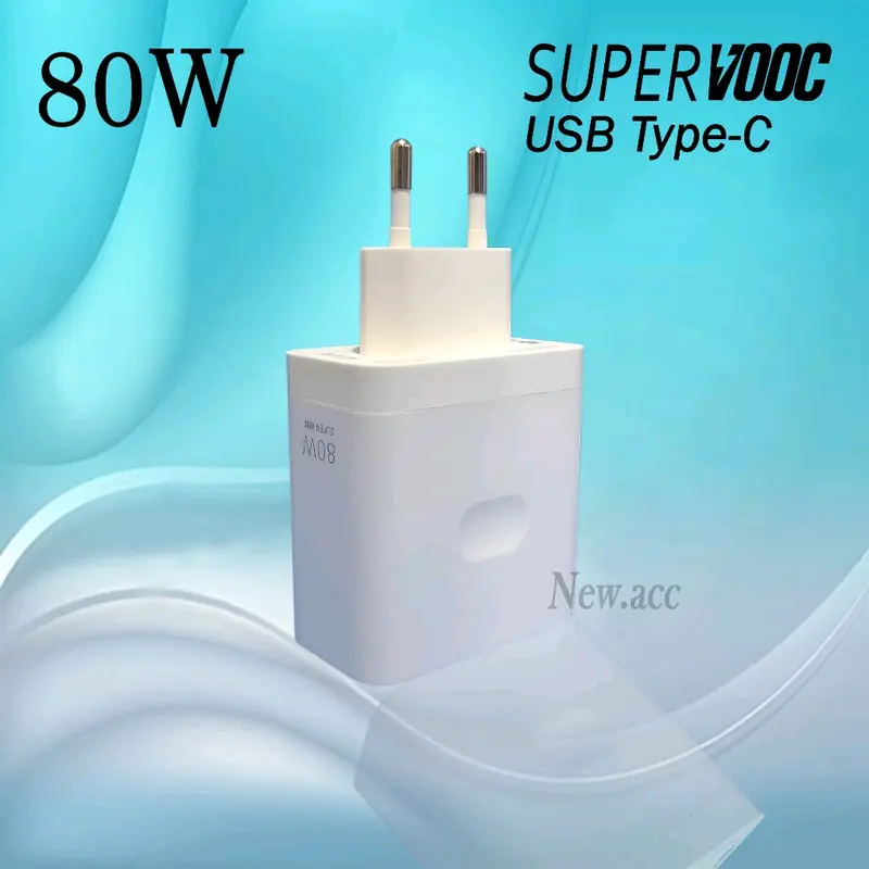 Charger OPPO Original 100% 80W USB MICRO / TYPE C Super VOOC / Super Fast Charging Compatible All Type Series 3