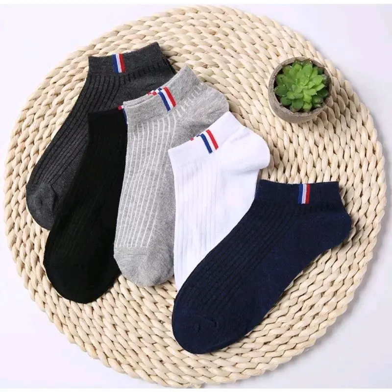 ( 5 pasang francee ) kaos kaki pendek semata kaki/kaos kaki pendek semata kaki pria wanita dewasa