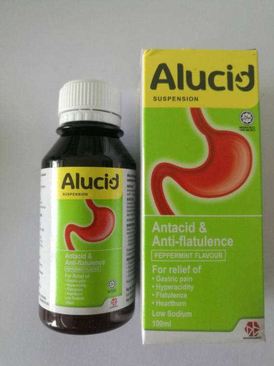 ALUCID SUSPENSION ANTACID & ANTI-FLATULENCE 100ML - TikTok Shop Malaysia