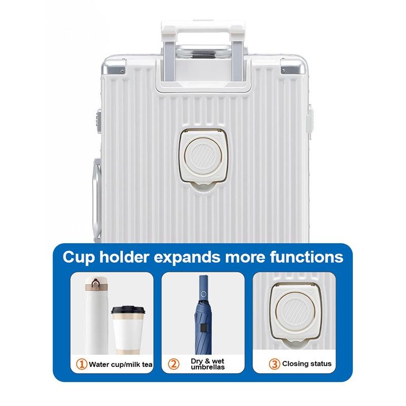 Product Introduction of Dulepig Aluminum multifunctional suitcase with charging lockbox, dry and wet separationliner 36