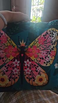 Product Review of Sarung Bantal Sofa Katun Tema Butterfly Printing Size 40 dan 50 from z**y 0