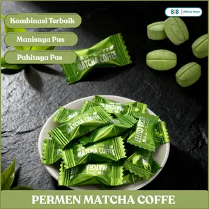 Permen Matcha Coffee Viral Bebas Gula Rasa Matcha Yang Nikmat/Permen Halal Cocok Untuk Jadi Cemilan Santai Saat Sendiri Dan Berkumpul Dengan Keluarga dan Teman, Promo Rasa Matcha Yang Berbeda, 24Pcs 48Pcs 100Pcs 150Pcs