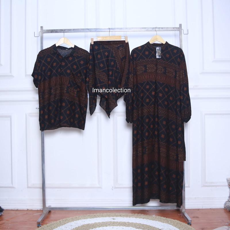 Product Introduction of kemeja cowok rayon motif viral 2024 kemeja buat couple set gamis 7
