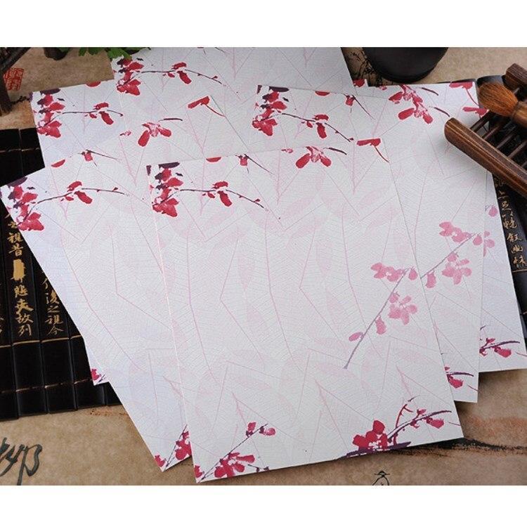 Product Introduction of 8pcs/lot Chinese Style Flower Letter Pad Writing Paper Letter for Students Kids Gift School Supplies Students Stationery 9