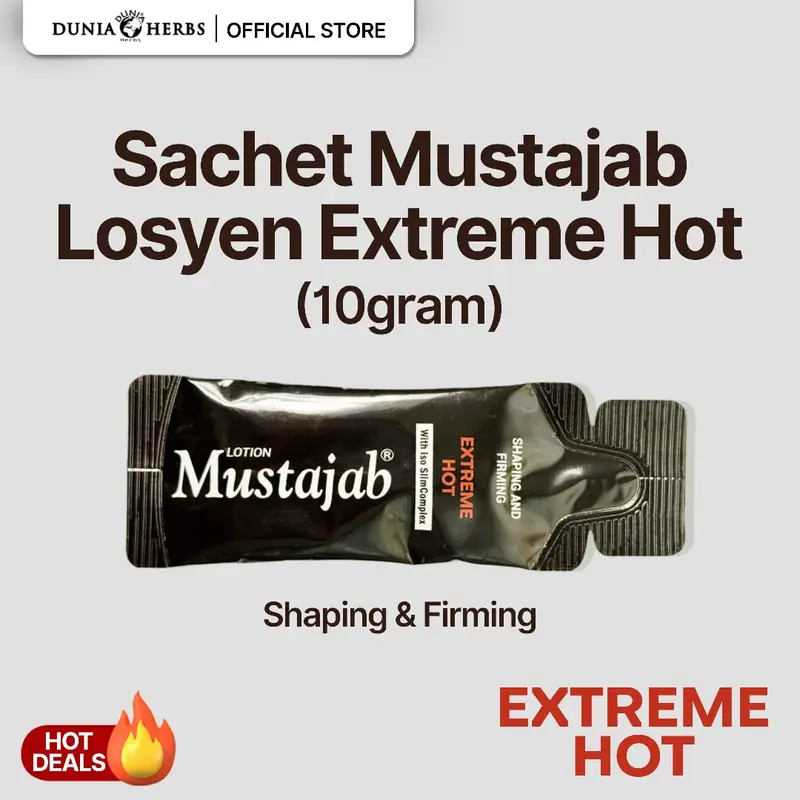 SACHET 10 GRAM LOSYEN MUSTAJAB EXTREME HOT - TikTok Shop Malaysia