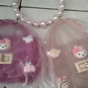 BISA COD T5640 Tas Selempang Jelly Karakter / Tas Handbag / Jelly Bag Mutiara Gaya Korea / Tas Jelly Glossy Mini Boneka Anak Fashion