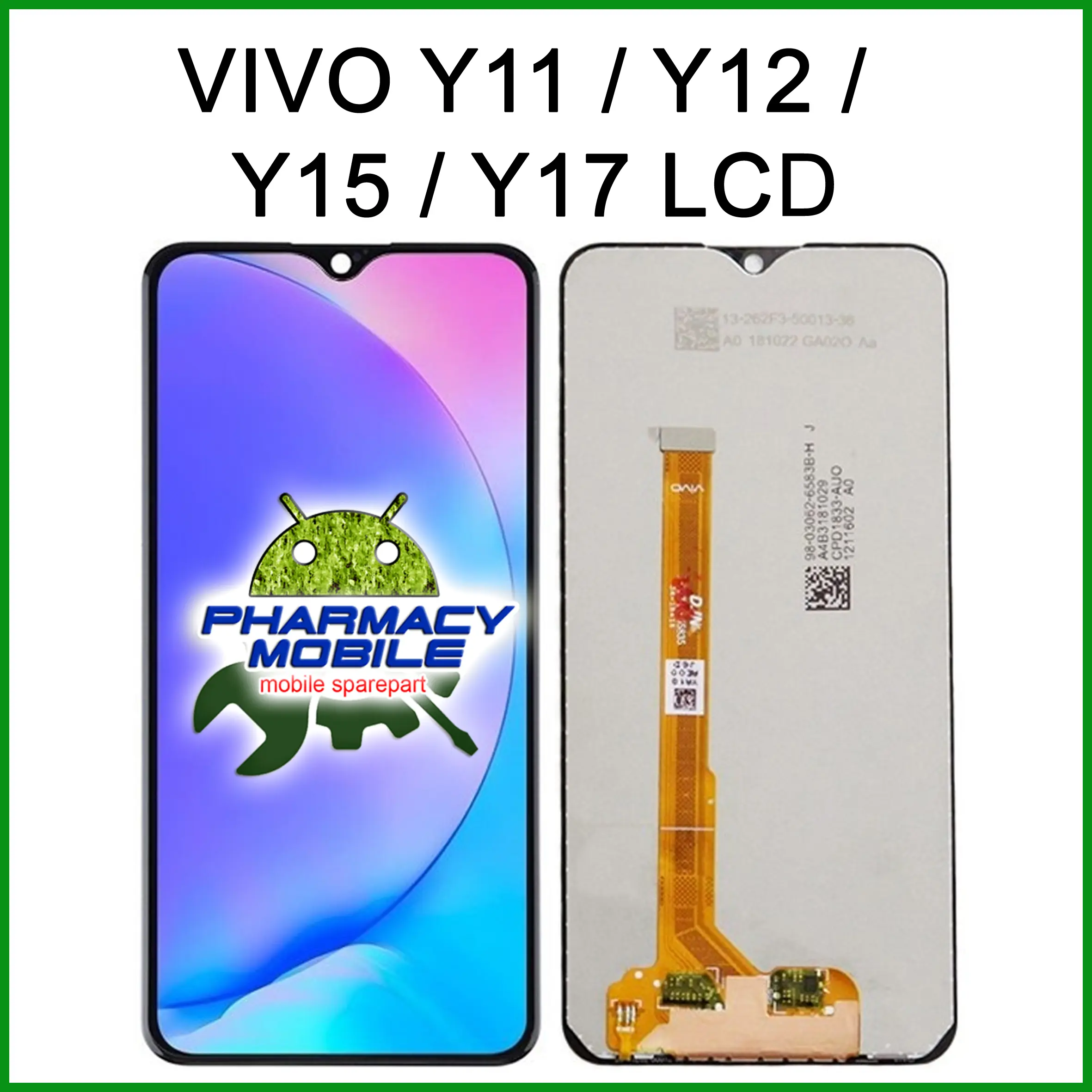 VI Y11 / Y12 / Y15 / Y17 2019 / 2020 LCD DISPLAY SCREEN