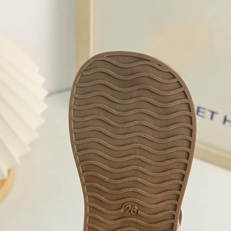 Product Introduction of Summer Versatile Children Leather Shoes for Girls Bow Tie Decor Solid Kids Flats PU Leather Durable Toddler Shoes 3-6Y 23