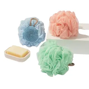 Bathing Accessories Spons mandi 2in1 dilengkapi sikat rambut Brush