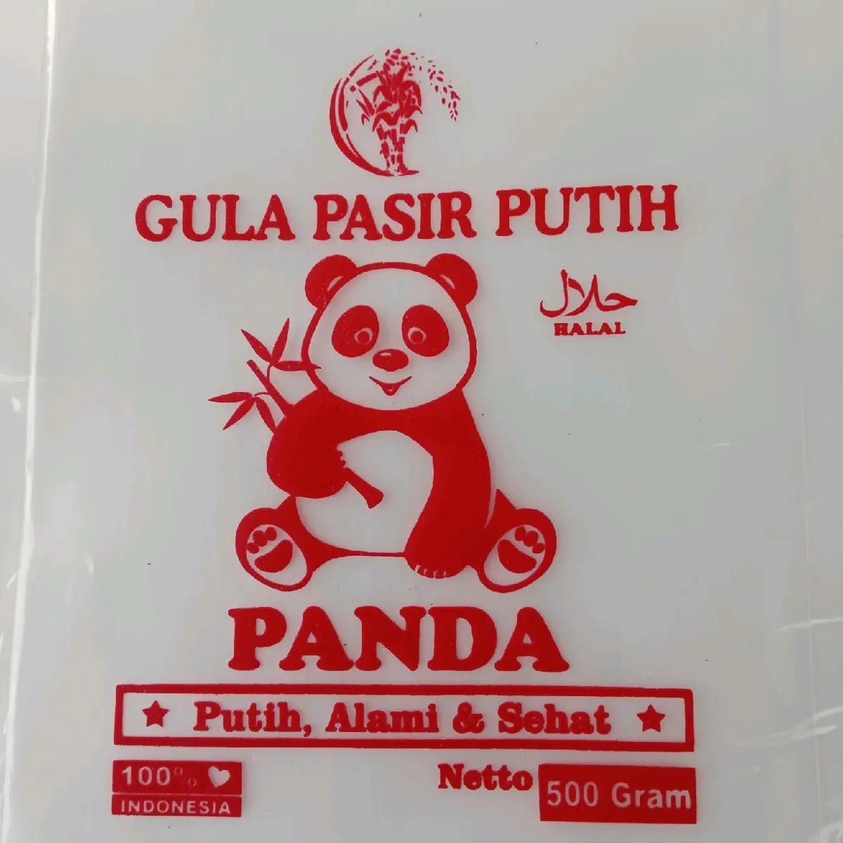 plastik kemasan gula 500  per 100 lembar