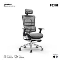 Gambar Pexio Stanley Kursi Kantor Ergonomis Hitam - Abu-abu dari Pexio Ergonomic Kota Administrasi Jakarta Barat 1 Tokopedia