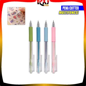[COD] IG A125 Cutter Mini Lucu Bentuk Pena / Pulpen Ukir Pemotong Kertas Alat Tulis Kantor / Pen Knife Cutter Stiker Portable
