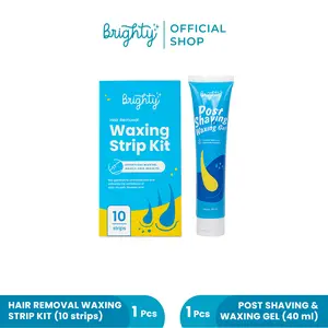 [ Live ATR ] Brighty Post Shaving & Waxing Gel & Waxing Strip Kit