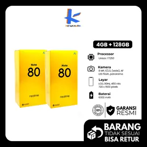 Realme Note 80 4/64GB & 4GB/128GB Garansi Indonesia