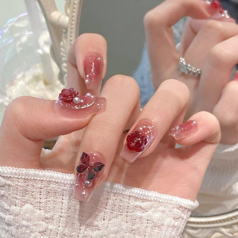  Tổng hợp những mã nailbox  nail giả đính charm bộ 24 cái.  Nữ 