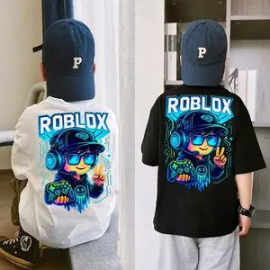 kaos anak roblox gambar depan belakang Fashion