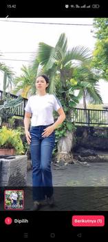 Product Review of UP Jeans Cutbray Haigwaist Celana Panjang Wanita  Warna Retro Streatch from N**🍂 0