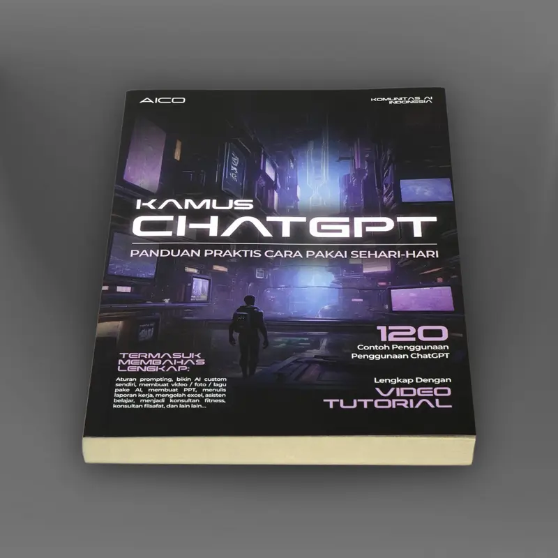 AICO - Kamus ChatGPT - Buku Panduan Lengkap Cara Pakai ChatGPT [BONUS 120 VIDEO TUTORIAL DURASI TOTAL 6 JAM] AI003CO 6