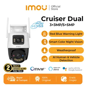 IMOU Cruiser Dual 6MP / 10MP Dual Kamera Smart CCTV Outdoor Wi-Fi 6 AI Human & Vehicle Detection Full Color Night Vision Garansi 2 Tahun