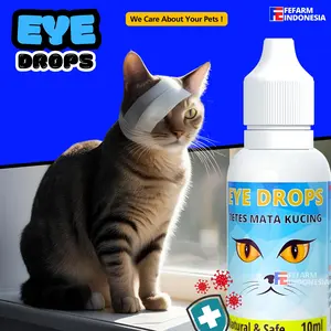 Obat Tetes Mata Kucing Eye Drops Mengatasi Mata Iritasi Belekan Fefarm
