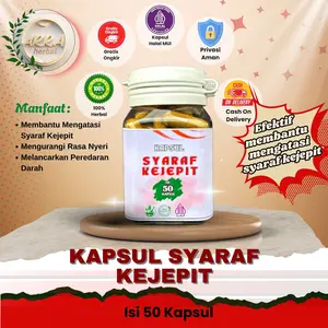 Arra Herbal Store Kapsul Syaraf Kejepit Isi 50 Kapsul Suplemen Herbal Aman & Efektif untuk Masalah Syaraf Kejepit