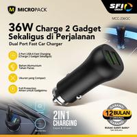 Gambar Micropack Car Charger Premium 2 Port - Quick Charge - 36watt - MCC-236QC - MCC-236QC dari Micropack Indonesia Kota Administrasi Jakarta Pusat 1 Tokopedia