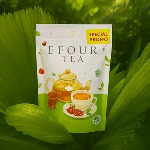 Minuman Efour Tea - Teh Celup Herbal Alami (Isi 30 Kantong) Lemon Daun Hijau