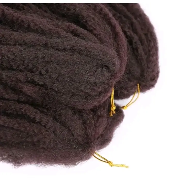 RAMBUT SAMBUNG ISI 12 HELAI RAMBUT SULAM RAMBUT ANYAM BRAID HAIR AFRICAN STYLE KINKY BRAID RAMBUT KUPANG 3