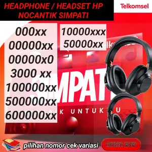 HEADPHONE EARPHONE  Bluetooth TERBARU NOCANTIK SIMPATI 3000xx panca 00000