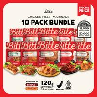 Gambar 10 PACK BUNDLE Chicken Fillet Marinade 120g - Bitte Food / Ayam Filet Marinasi Healthy Ready To Cook High Protein Low Calorie Low Fat No Hormones No Antibiotics - 5 Dada + 5 Paha dari Bitte Food Kota Administrasi Jakarta Pusat 1 Tokopedia