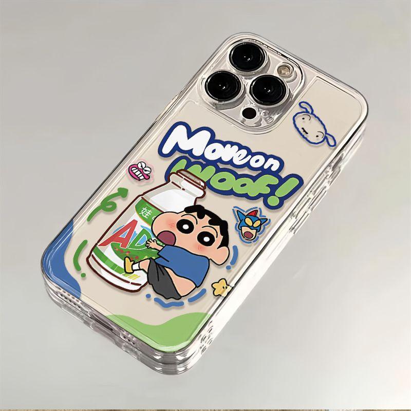 Vỏ không gian trong suốt dễ thương Mickey Minnie cho Apple 16/15/14 / 13promax…