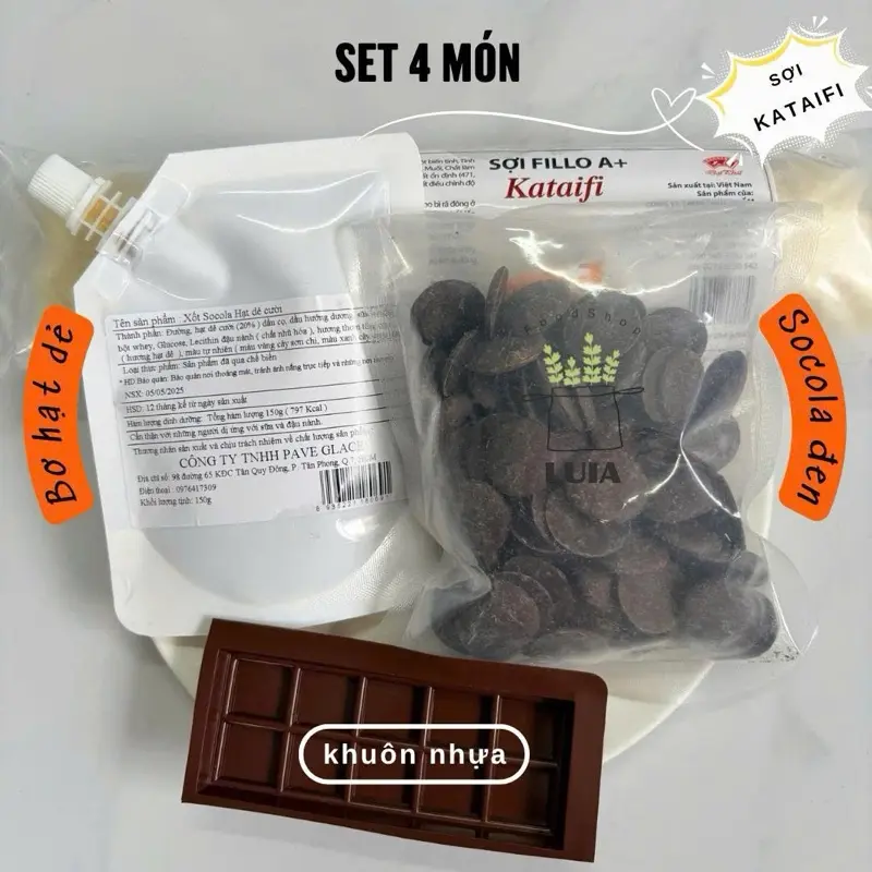 ￼Socola Dubai set nguyên liệu tự làm đơn giản Sô Cô La 0