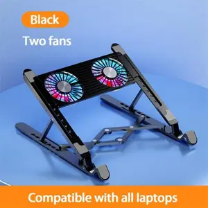 EastVita Cooling Pad Laptop Kipas Pendingin Lipat 2 Fan 17.3 Inch - EV40