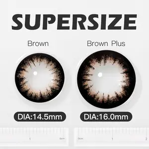 (COD)MAGISTER Softlens Minus(-1.00s/d-6.00) Lensa kontak warna Korea Bestseller diameter 14.50 MM -16.0MM gray/brown softlensmurah Color Contact Lens Eye Gray