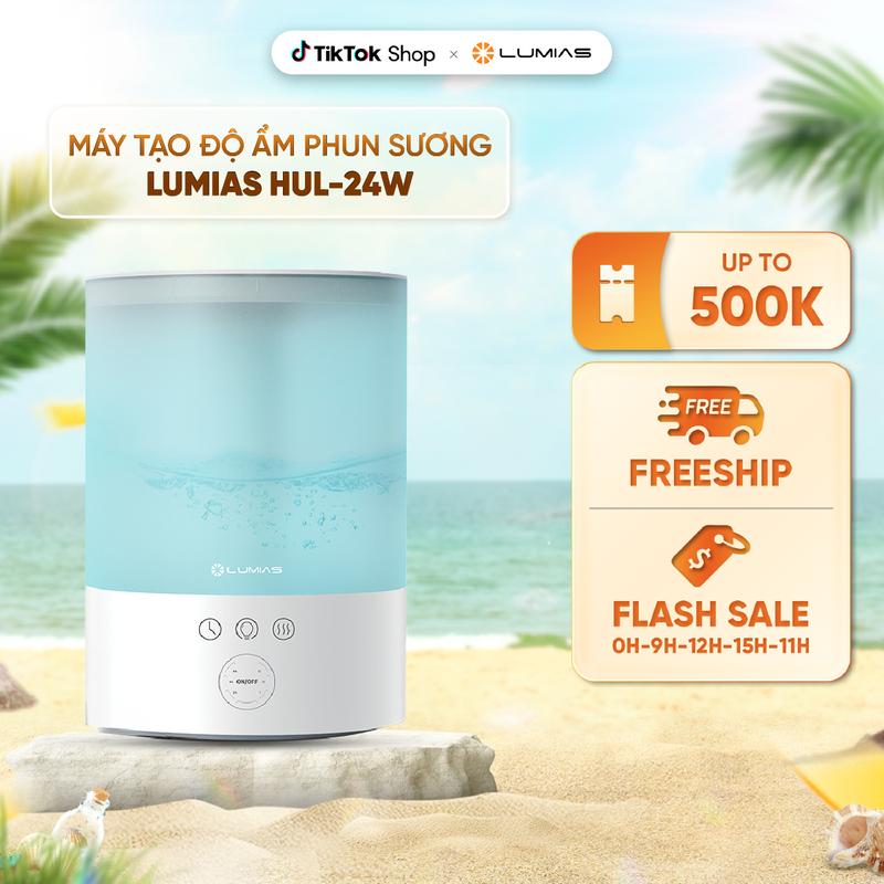 Máy tạo độ ẩm phun sương Lumias HUL-24W - Dung tích 2.5 lít 3 chế độ phun sương - có chế độ Khuếch Tán Tinh Dầu