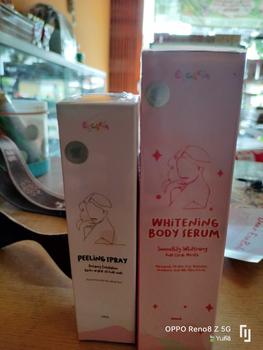 Product Review of ESASKIN (Paket) Peeling Spray dan Body Serum - Spesial Kulit Belang Mencerahkan Tubuh Serum Badan Kaki tangan from 🐱**l C**💕 0