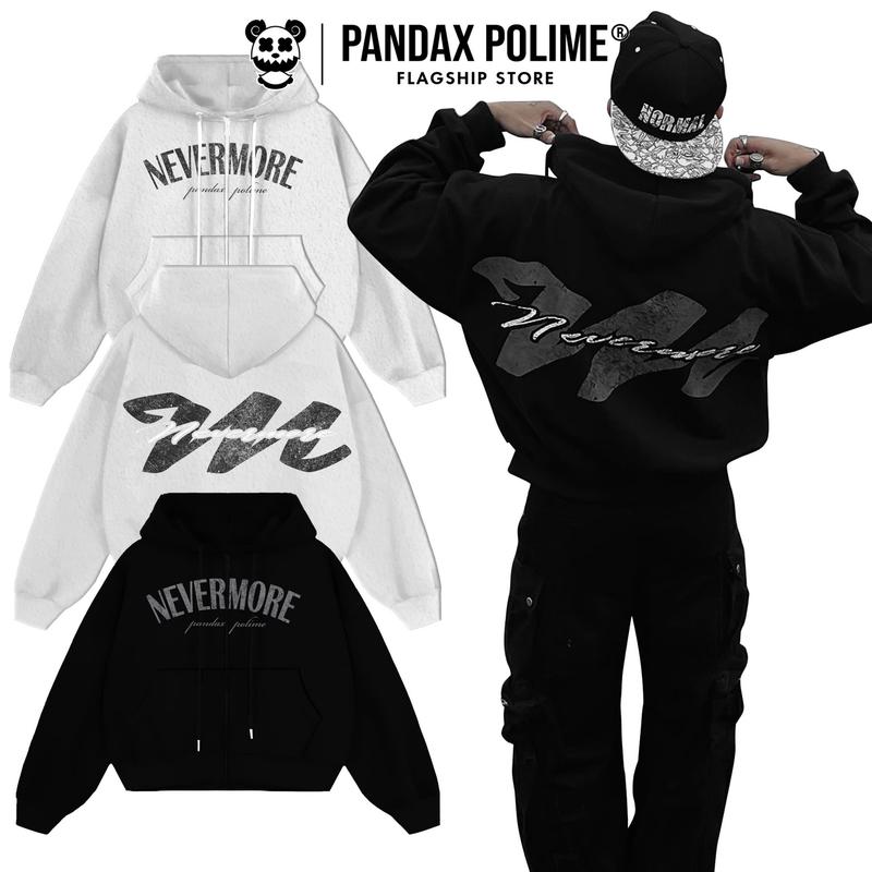Áo khoác nỉ chân cua chống nắng không xù Hoodie zip big boxy cổ cao thoáng mát bigsize pandax polime unisex nam nữ