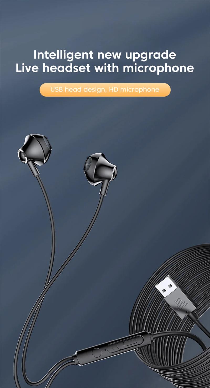 Product Introduction of Tai Nghe Có Dây USB, Dài 3M, Tai Nghe Trong Tai, Có Mic, Cáp USB-A, Tai Nghe Rảnh Tay Tai Nghe Chơi Game, Thích Hợp Cho Máy Tính Để Bàn, Máy Tính Xách Tay Và PC 19