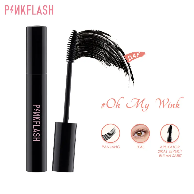 [Official] PINKFLASH OhMyWink Eye Mackup Natural Panjang Maskara Tahan Air Thick Penebal Bulu Mata Black