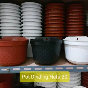 Pot Dinding Hafa 20 Pot Tempel Dinding Pot Motif Rotan