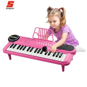 Snapzy Piano Mainan Anak 37Keys Piano Elektrik Digital Lengkap Mic Dan Charger