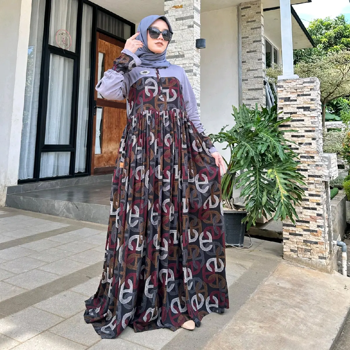 Koleksi Terbaru Gamis Motif GC Rayon Premium by YunitaStore