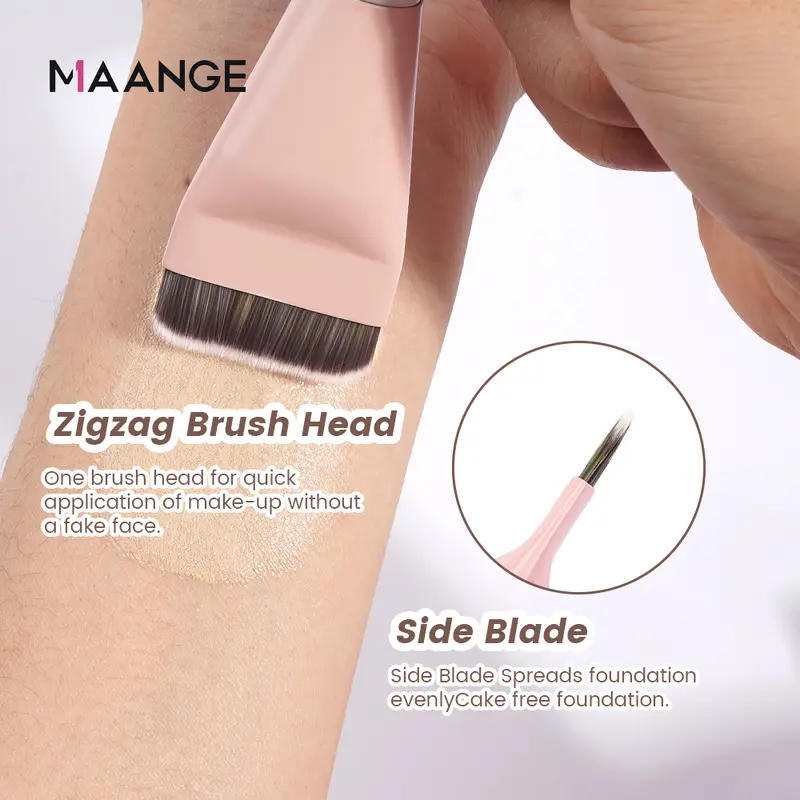 MAANGE Complete Complexion Makeup Tools Flat Foundation + Puff Sponge MAG52099 Optional Mixing Palette Wajah cushion  puff 5
