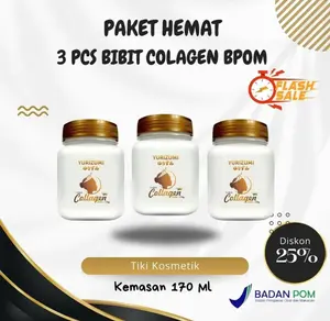 Promoo Murah Habis 3 Pcs Bibit Colagen Pencerah Kulit Yurizumi Pemutih Badan Body Lotion Perawatan Kulit BPOM Aman 150 gr Mencerahkan
