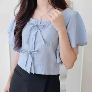 FS99 -  YURA TOP RIBBON / ATASAN CROP KOREA TALI PITA -PN